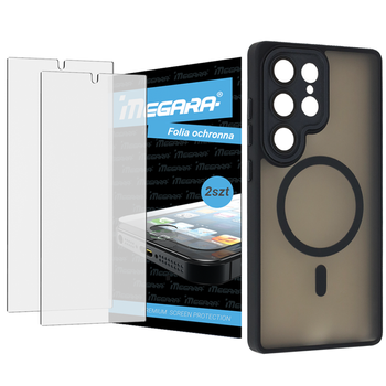 Folia do Samsung Galaxy S25 Ultra ochronna + MagSafe ETUI czarne TPU