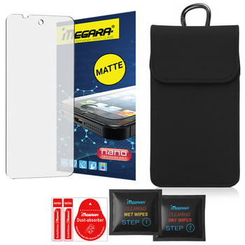 Szkło hybrydowe do RugOne XEVER 7 PRO MATOWE + Etui futerał karabińczyk