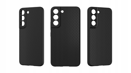 Etui do SAMSUNG GALAXY S22 silikonowe matowe z ochroną aparatu czarne TPU