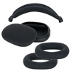 ETUI SILIKONOWE APPLE AIRPODS MAX CZARNY KOMPLET OSŁON 3w1 OCHRANIACZE CASE