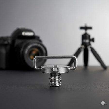 Śruba 1/4" z uchem D-ring do aparatów kamer pasków montażowa foto-video