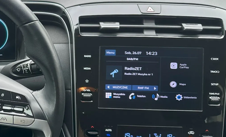 Folia do Hyundai Tucson NX4 2021 - 2022 na radio 8" - MATOWA