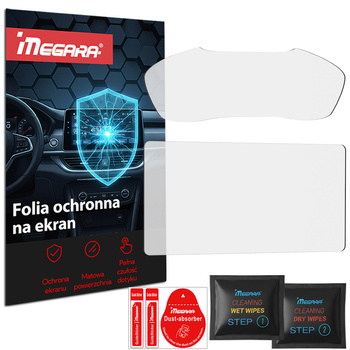 Folia do Audi A4 2016 - 2020 na radio 12.3" + zegary - MATOWA