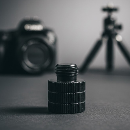 Adapter 3/8" żeński na M10 męski przejściówka aluminiowa do kamer statywów