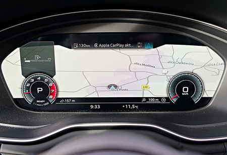 Folia do Audi A4 2020 - 2023 na zegary - MATOWA