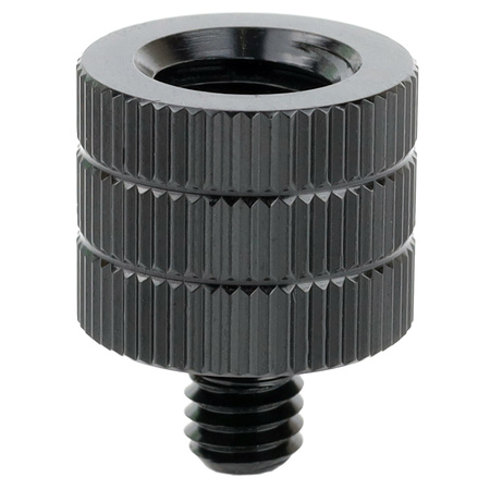 Adapter 3/8" żeński na M6 męski przejściówka aluminiowa do kamer statywów