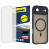 Szkło hybrydowe do iPhone 17 Air MATOWE + MagSafe ETUI czarne TPU