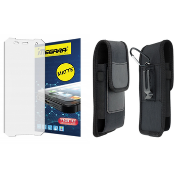 Szkło hybrydowe do Hammer EXPLORER - 5.7" MATOWE + ETUI Futerał na pasek