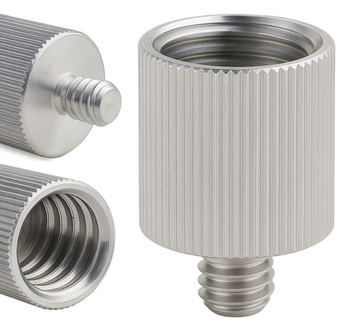 Adapter tuleja redukcja statywowa 1/4" męski na 5/8" żeński aluminium 26 mm