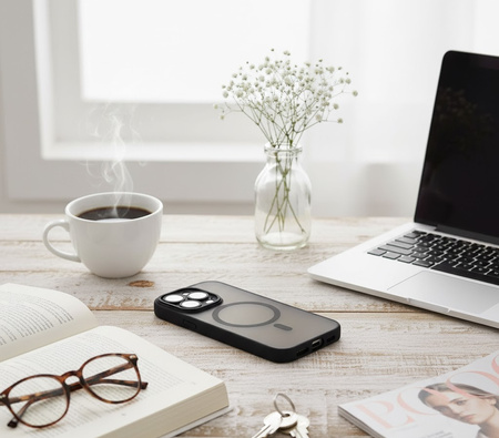Folia do iPhone 16 Pro ochronna + MagSafe ETUI czarne TPU