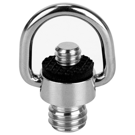 Adapter 1/4" męski na 3/8" męski z uchem D-Ring stal do kamer i foto-video