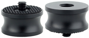 Adapter tuleja redukcja 1/4" na 3/8" statywowa aluminiowa z gumą 20 mm