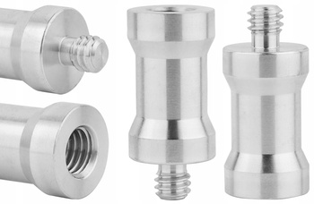 Adapter tuleja redukcja statywowa M8 na 1/4" aluminiowa do statywu lampy