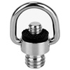 Adapter 1/4" męski na 3/8" męski z uchem D-Ring stal do kamer i foto-video