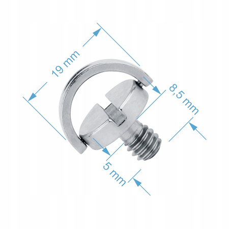 Śruba STATYWOWA 1/4" cala 12,5 mm do aparatu kamery fotograficzna