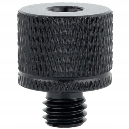 Adapter tuleja redukcja 1/4" na M8 statywowa aluminiowa czarna 20 mm