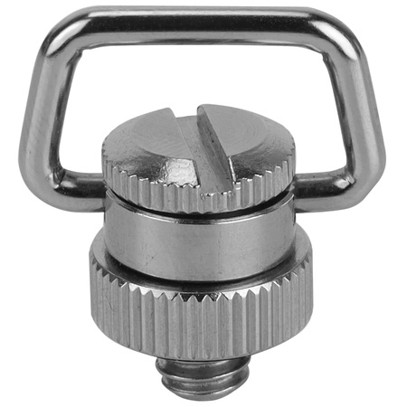 Śruba 1/4" z uchem D-Ring do statywu aparatu i pasków linek obrotowa