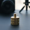 Adapter 3/8" żeński na 1/4" męski przejściówka mosiądz do kamer statywów