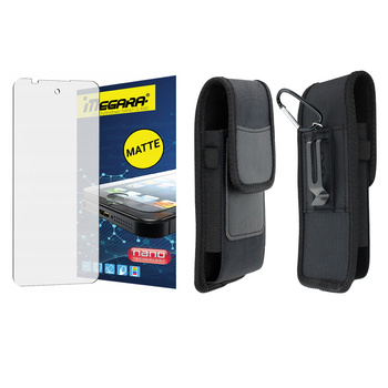 Szkło hybrydowe do Hammer Iron 6 - 6.56" MATOWE + ETUI Futerał na pasek