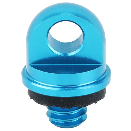 Śruba statywowa 1/4" z uszczelką uchem do paska smyczy linki aluminiowa