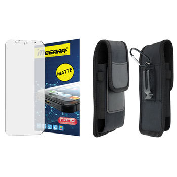 Szkło hybrydowe do Hammer IRON VA - 6.56" MATOWE + ETUI Futerał na pasek