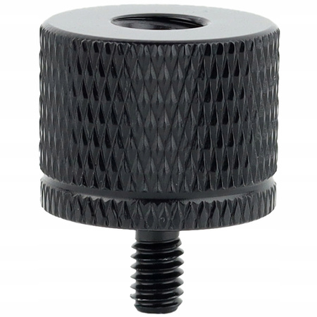 Adapter tuleja redukcja 1/4" na M4 statywowa aluminiowa czarna 20 mm