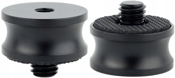 Adapter tuleja redukcja 1/4" na 3/8" statywowa aluminiowa z gumą 22 mm