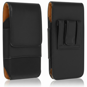 Etui futerał pokrowiec na pasek kabura pokrowiec magnes czarne 17x9x2.5cm