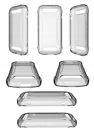 Etui do CUBOT KING KONG MINI 2 - 4" silikonowe ochronne futerał TPU MEGARA