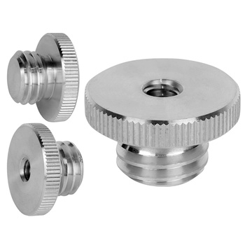 Adapter tuleja redukcja statywowa 1/4" żeński na 5/8" męski aluminium 15 mm