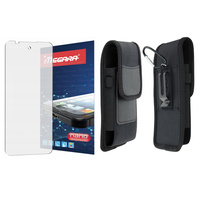 Szkło hybrydowe do Hammer Iron 6 - 6.56" + ETUI Futerał na pasek kabura