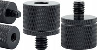Adapter tuleja redukcja 1/4" na M6 statywowa aluminiowa czarna 20 mm