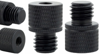 Adapter tuleja redukcja M12 na 1/4" statywowa aluminiowa czarna 23 mm