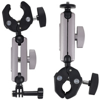 UCHWYT ZACISKOWY 360 do GoPro 1/4" kamer motocyklowy rowerowy IMADŁO 9‑38mm