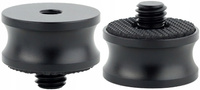 Adapter tuleja redukcja 1/4" na 3/8" statywowa aluminiowa z gumą 22 mm