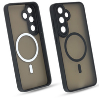 Etui do Galaxy S25 PLUS czarny mat MagSafe case plecki pokrowiec ochrona