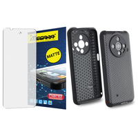 MATOWE Szkło hybrydowe do ULEFONE ARMOR X31 / X31 PRO ETUI silikonowe TPU