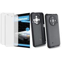 Folia do HAMMER IRON 6 - 6,56 ochronna + ETUI silikonowe czarne TPU