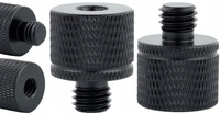 Adapter tuleja redukcja 1/4" na M8 statywowa aluminiowa czarna 20 mm