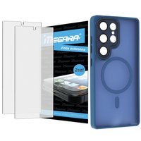 Folia do Samsung Galaxy S25 Ultra ochronna + MagSafe ETUI niebieskie TPU