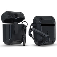 PANCERNE ETUI DO APPLE AIRPODS 1 / 2  CASE COVER OBUDOWA + KARABIŃCZYK