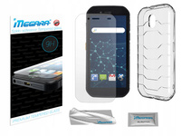 Szkło hartowane 9H + etui Zestaw do CAT S42 H+