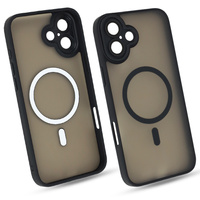 Etui do iPhone 16 PLUS czarny mat MagSafe case plecki pokrowiec ochrona